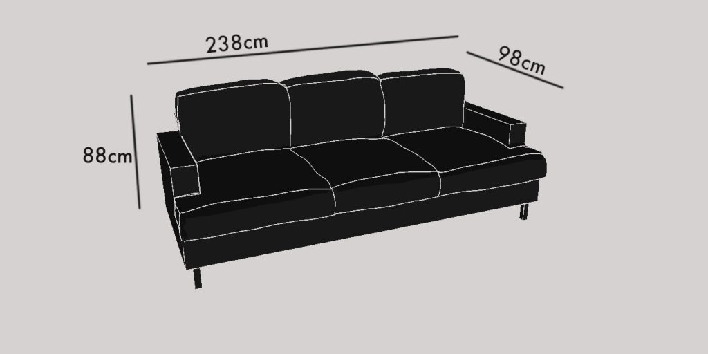 3-sits soffa large - 8.995:-